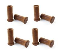 Felt Bottom NancyProtectz patentado con parte inferior de fieltro y agarres de goma, protectores de suelo para calcetines de muebles (pequeño, marrón caramelo-2), el mejor protector de suelo para