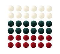 Felt Christmas - 36 x vibrantes Wool, Hangable Soft Felt Ornaments | Colorful Holiday Decoration for Christmas Tree, DIY Crafts, Wreath Making, Festive Home Party Decor Fun