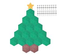 Felt Christmas Tree - 130x150cm DIY Reusable Holiday Wall Craft, Interactiv