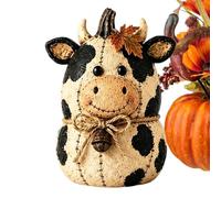 Felt Fall Decor - Fall Farm Decor with Bow& Bell Animal Table Centerpiece