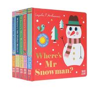 Felt Flaps and a Mirror! Series by Ingela P Arrhenius 5 Books Collection Set (Where's Mr Snowman?, Where’s Santa Claus?, Where’s Mrs Reindeer?, Where’s Mr Polar Bear? & Where’s Mr Penguin?)