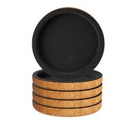 Felt Furniture Pads - 4X Portable Carpet Sliders, 5in Heavy Furniture Moving Discs with Reusable Design, Furnitures Movers Sliders for Home, Protects Floors and Makes Moving Sofas, Tables, Bed