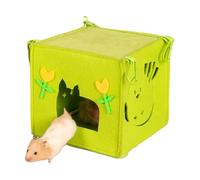 Felt Hamster Cage Hides, Chinchilla Hammock Bed, Breathable Hamster Hut, Cute Small Animal Bed for Hamsters, Guinea Pigs, and Chinchillas, Cozy Nest for Hamster Cage, Comfortable Hamster Accessories