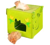 Felt Hamster Hammock, Chinchilla Bed for Hamsters, Hamster House Cute Nest, Small Animal Bed for Pets, Breathable Hamster Bed, Hamster Hut Cage Accessory, Soft Hamster Resting Bed, Pet Hideaway