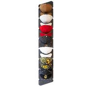 Felt Hat Rack Hat Display Holder, Hat Organizer for Baseball Caps To Keep Hat Shape, Grey Cap Display Rack Storage Include Custom Hooks for Door, Wal