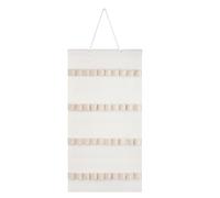 Felt Headband Storage Wall, Wall Mounted Hair Accessory Rack, Space Saving Headband Organizer, 40 Slots Headband Holder 12.13x23.35" for Home, School, Bedroom (White, Pink)