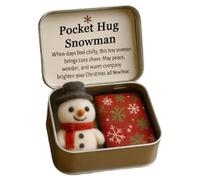 Felt Keepsake Ornament - Christmas Dolls with Inspirational Quote Cards | Cute Handmade Decoration for Men, Women, Boyfriend, Coworkers, Friends, Adults, and Seasonal for Easter, Holidays, or Ho