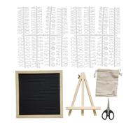 Felt Letter Board | Letter Sign Board | Rustic Felt Letterboard, 9.84x9.84inch Billboard with Wooden Frame For Classroom Hospital Restaurant Cafe Wedding Birthday Celebration