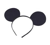 Felt Mouse Ears On Headband in Black (FDPS) (accesorio de disfraz)