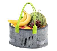 Felt Music Player Organizer, Hearing Doll Storage Suitcase, Extra Space Cloth Case, Music Carrying Bag, Multi-Functional Musical Instrument Accessories for Player Starter Set, verde, Se référer au