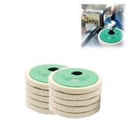 Felt Precise Polishing Discs, Wool Polishing Wheel Disc, Buffing Wheel Pad, Wool Felt Polishing Wheel, Angle Grinder Attachments(10pc)