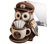 Felt Sewing Kit - DIY Owl Tissue Box Craft, 3D Owl Felt Sewing Kit with Pre Cut Fabric and Accessories | Handmade Tissue Box Holder for Beginners, Adults, Home Decor, Halloween Christmas, Gift