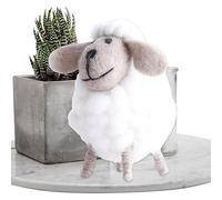 Felt Sheep Figurines - Felt Wool Felt, Cute Mini Lamb Plush Ornament | Decorative Sheep Toy, Farm Animal Table Decor, Christmas Tree Decoration, Gift for Kids, Teens, Adults, Home and Office Display