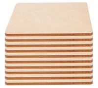 FELTECHELECTR 10 Piezas de Tablones de Madera sin Terminar Beige para Manualidades Diy, Fáciles de Pegar Pulido Fino, Ideales para Decoración y Proyectos Artesanales