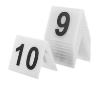 FELTECHELECTR 10 piezas Marcadores de Mesa Acrílicos Doble Cara Números Compactos para Restaurantes Bodas Eventos y Marcadores de Evidencia Versátiles