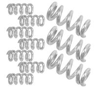 FELTECHELECTR 10 Piezas Surtido 10 Resortes de Compresión de Acero Inoxidable 0.5X2.5X5 MM para Bolígrafos Pequeños, Repuestos Metálicos Resistentes y Precisos para Oficina y Uso Mecánico