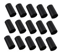 FELTECHELECTR 100 Cápsulas Termorretráctiles de PVC para Botellas de Vino Tamaño 30 MM Color Negro Brillante Fundas Termoencogibles para Sellado Hermético Uso Doméstico y Bodegas