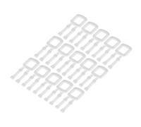 FELTECHELECTR 100 Piezas Hebillas de Plástico para Manual Transparente con Diseño Chevron para Empaquetado y Envío Seguro Compatibles con Varias Medidas y Uso Versátil