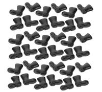 FELTECHELECTR 100 Piezas Mini Santa Claus Shoes Model Christmas Miniatures For Dollhouse DIY Craft Projects Elegant Festive Boots Accessories