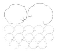 FELTECHELECTR 16 clips de resorte para luces empotradas, anillos de resorte de retención MR16 para downlights y focos, montaje seguro de portalámparas y luces