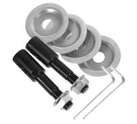 FELTECHELECTR 2 Juegos de Accesorios de Acero para Amoladora de Banco Husillo de Rueda de Pulido y Varilla de Molienda, Diseño de Precisión para Tareas de Mantenimiento y Artesanía