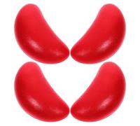 FELTECHELECTR 2 pares Copas Mini Feng Shui Sagradas para Adivinación Chinas Tazas Yin Yang con Diseño Intrincado para Ritual Budista Taoísta Templo de Copas de Color Rojo Vino