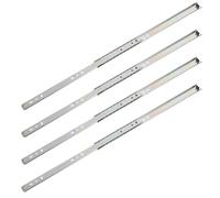 FELTECHELECTR 2 Pares Guías Silencioso para Extensión de Ancho Muebles de 27mm Acero de Total y Dos Secciones, Funcionamiento para Organización Reparación de Cocina