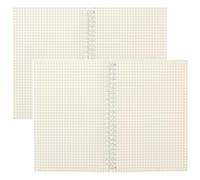 FELTECHELECTR 2 Piezas Cuaderno de Cuadrícula A5, Cuaderno Espiral de Papel Blanco para Matemáticas E Ingeniería, Escritura Creativa y Apuntes Escolares Trabajo
