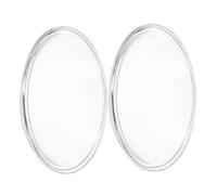 FELTECHELECTR 2 Piezas Plato Calentador de Cera de Vidrio Transparente para Calentador de Velas y Difusor de Cera, Bandeja Aromática para Aceites Esenciales, Accesorio Repuesto para Hogar y