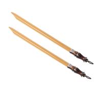 FELTECHELECTR 2 Piezas Pluma de Escritura de Caña Plumas de Caña para Caligrafía Beige Hecha a Mano Control de Tinta para Lettering y Escuela y Artistas