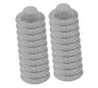 FELTECHELECTR 20 Piezas Mini Sombreros Jazz Plateados Delicados y Resistentes para Manualidades DIY Decoración de Casas de Muñecas y Fiestas