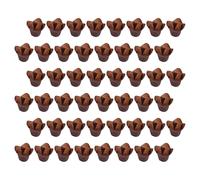 FELTECHELECTR 200 Moldes para Magdalenas Tulipán de Papel Pergamino Antigrasa Tamaño Mediano Color Café Paquete de 200 Unidades Ideales para Hornear Cupcakes Muffins y Repostería en