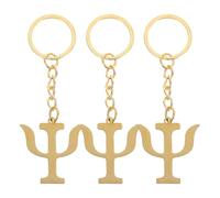 FELTECHELECTR 3 Piezas Llaveros de Acero Inoxidable con Símbolo de Psicología Colgantes Creativos para Coche Estudiantes y Psicólogos Diseño Resistente y Elegante para Uso Diario