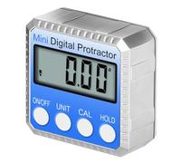 FELTECHELECTR 360grado Inclinómetro Digital Magnético de Alta Precisión con Caja Digital para Medición de Ángulos y Nivelación Portátil con Pantalla Lcd Grande y Base Imantada para Maquinaria