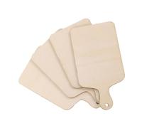 FELTECHELECTR 4 Piezas Mini Tablas de Cortar de Madera para Diseño DIY para Pintar y Decorar Juguetes de Cocina Infantiles y Manualidades Creativas