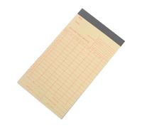 FELTECHELECTR 50 Hojas Registro de Horario para Trabajadores en Papel Control Horario Empleados Tarjeta, Libro de Asistencia Claro y Escritura Suave para Negocios