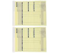 FELTECHELECTR 50 Juegos Formularios de Facturas sin Carbono Duplicación Continua, Papel de 2 Partes por Cuaderno, Diseño Moderno y 100 Páginas por Libro para Oficina y Negocio Pequeño