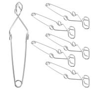 FELTECHELECTR 6 Piezas Abrazaderas Metálicas Grandes para Tubos de Ensayo de Resistentes Altas Temperaturas Seguras y Compatibles con Varios Tubos de Laboratorio para Experimentos Científicos