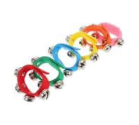 FELTECHELECTR 6 Piezas Pulseras de Cascabeles para Colores Vibrantes Juguetes Sensoriales de Baile para Desarrollo Motriz y Coordinación Infantil Accesorios Divertidos para Actividades y