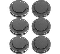 FELTECHELECTR 6pares Botones Magnéticos Invisibles para Chaquetas y Gabardinas Botones de Imán Negros Redondos de Cierres Magnéticos de Costura Resistentes para Accesorios DIY