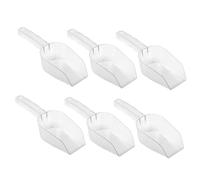 FELTECHELECTR 6Piezas Pala de Hielo Transparente y Cucharada Multifuncional para Alimentos Hielo Dulces y Mascotas Herramienta Esencial de Cocina Resistente y Duradera