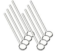 FELTECHELECTR 8 Cucharas de Vidrio Transparente para Café, Mini Cucharillas de 2.5x12 Cm Resistentes al Desgaste, Reutilizables, Aptas para Café, Postres y Leche, Juego de 8 Piezas para Uso