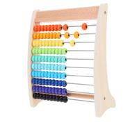 FELTECHELECTR Ábaco De Madera Educativo para Niños 10 Niveles Herramienta De Cálculo Diseño Vintage Útiles Escolares Juguete Didáctico Matemáticas 1 Set