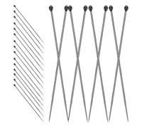 FELTECHELECTR Alfileres Entomológicos de Acero Inoxidable Nº 5 100 Piezas para Fijación Estable de Insectos y Mariposas Herramientas para Montaje y Exhibición de Especímenes Entomológicos