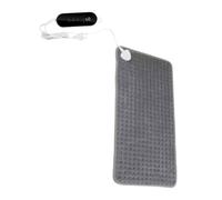 FELTECHELECTR Almohadilla Térmica Eléctrica Lavable de Franela Cable de Cobre, Ajustable para Aliviar Dolores en Espalda, Hombros, Abdomen, Piernas y Cuello
