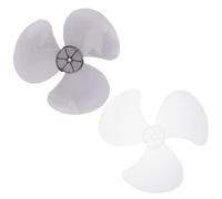 FELTECHELECTR Aspas de Ventilador de Plástico Transparentes 28 Cm, Repuesto 2 Piezas para Ventilador de Pie y Mesa, Accesorio para Reparación en Hogar y Oficina