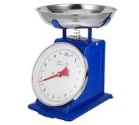 FELTECHELECTR Báscula de Cocina Tradicional Bandeja Extraíble y Dial Resistente, 10 Kg, Marco Metálico, para Uso en Cocina y Panadería