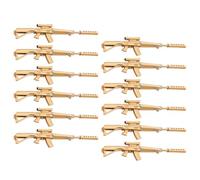 FELTECHELECTR Bolígrafo de Gel Multifunción Diseño Ergonómico y Punta Flexible, Bolígrafo Compacto de Plástico Dorado para Escritura Portátil y Uso Escolar o Profesional, Paquete de 10 Unidades