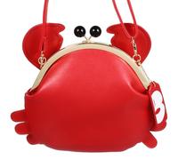 FELTECHELECTR Bolso Bandolera de Pu para Mujer Diseño de Cangrejo, Bolso Cruzado Pequeño y Elegante para Uso Diario, Cómodo y Duradero