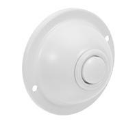 FELTECHELECTR Botón de Timbre Cable LED Blanco de Hierro, Interruptor Redondo para Puerta Frontal, Reemplazo Directo Diseño Decorativo y Fácil Instalación